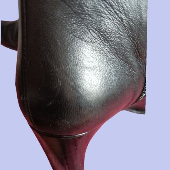 Stuart Weitzman  Leather Mid-Calf Heeled Boots Leather Size 7 - Picture 14 of 15